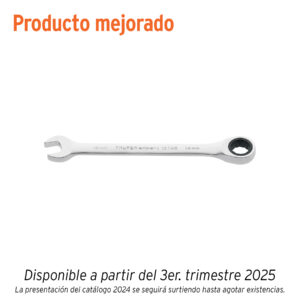 Llave combinada con matraca 14 mm x 186 mm largo, EXPERT - Imagen 2