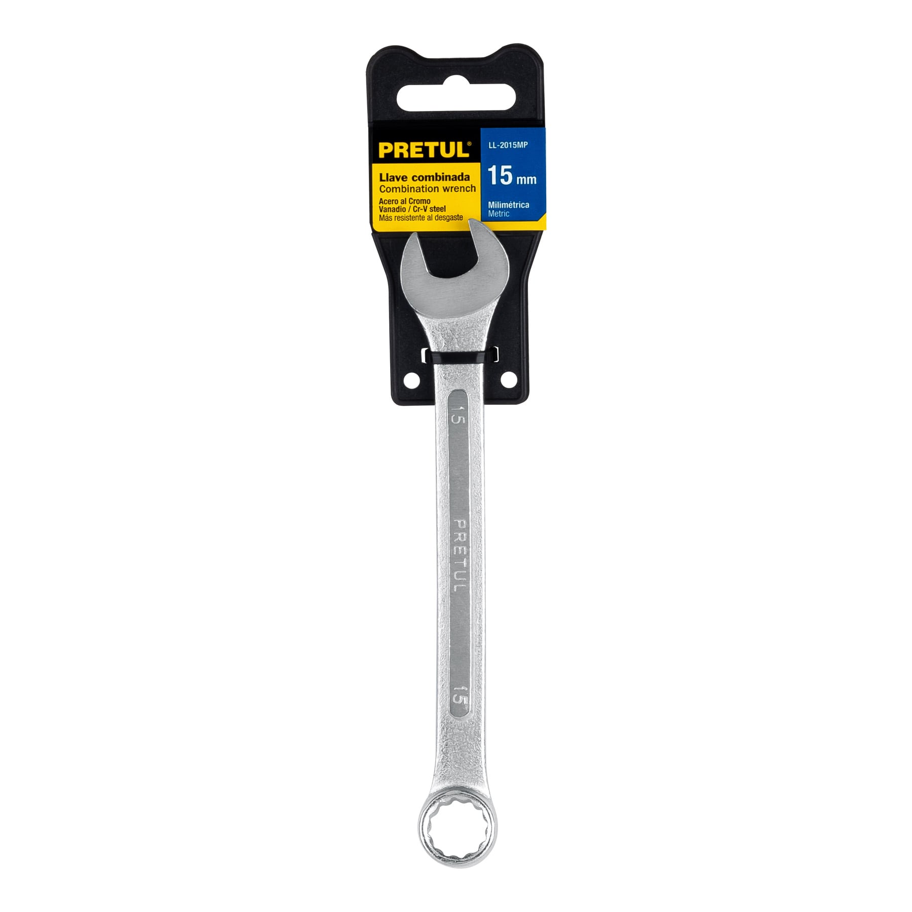 Llave combinada 15 mm x 190 mm de largo, PRETUL - Imagen 5