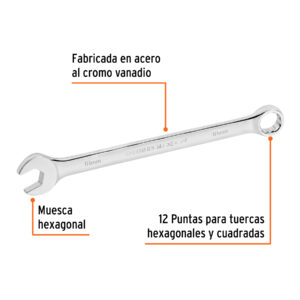Llave combinada extralarga 18 mm x 269 mm de largo, EXPERT - Imagen 3
