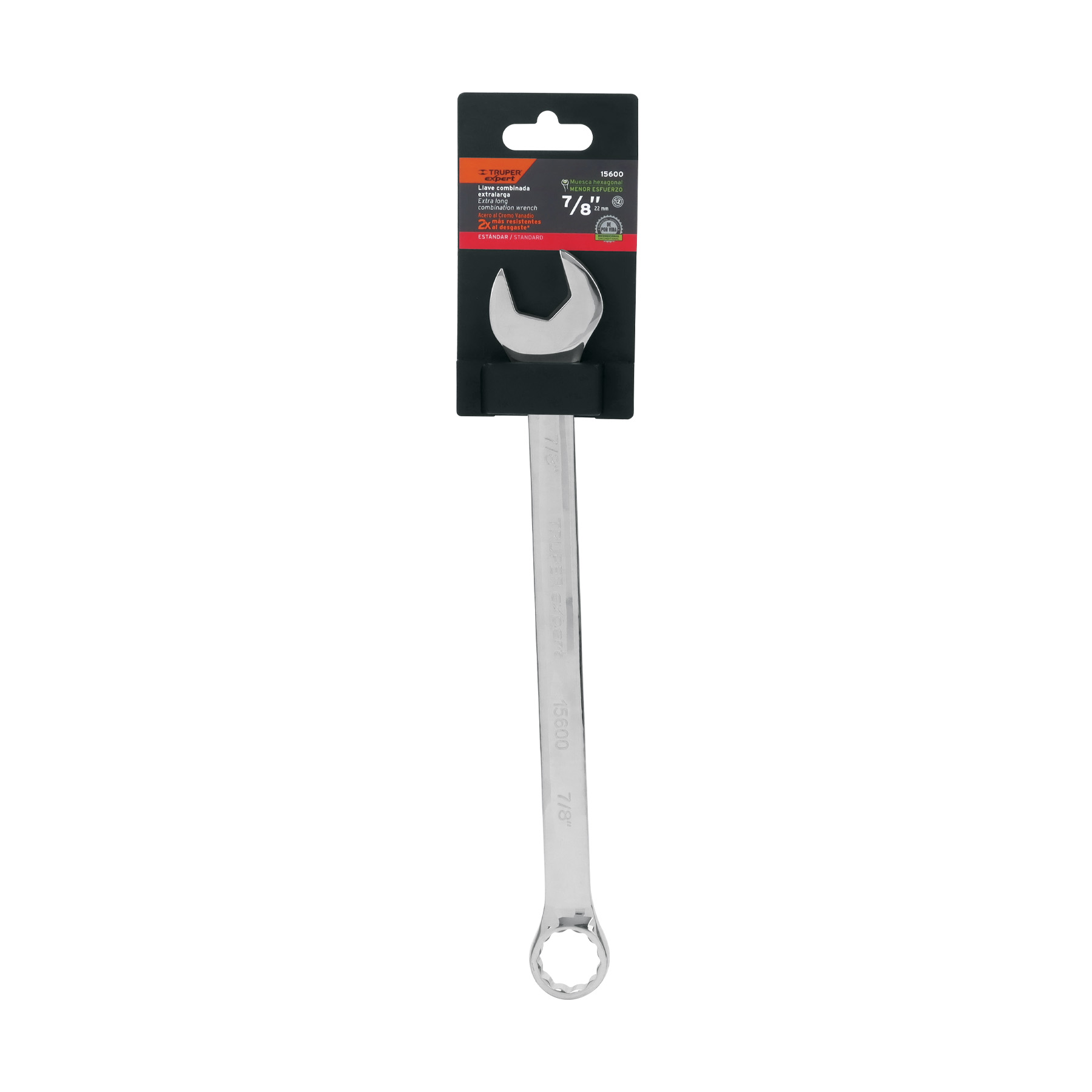 Llave combinada extralarga 7/8' x 316 mm de largo, EXPERT - Imagen 5