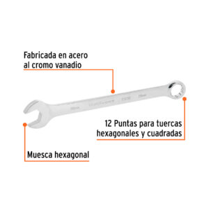 Llave combinada extralarga 28 mm x 393 mm de largo, EXPERT - Imagen 3