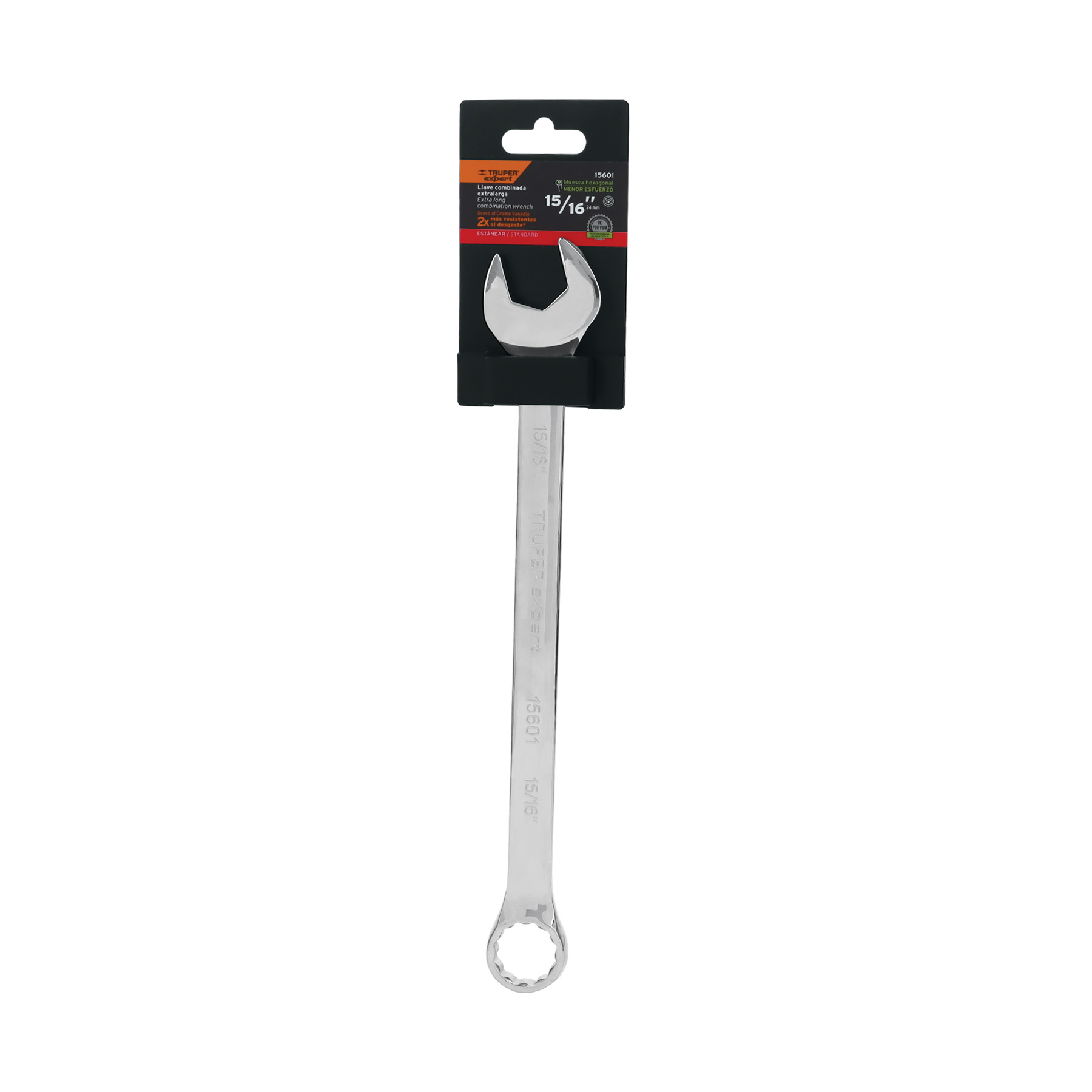Llave combinada extralarga 15/16' x 336 mm de largo, EXPERT - Imagen 5