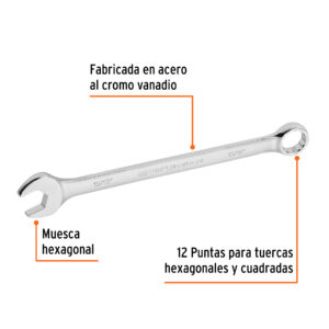 Llave combinada extralarga 15/16' x 336 mm de largo, EXPERT - Imagen 3