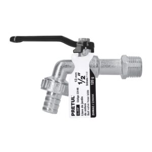 Llave de esfera, 1/2' de zinc, PRETUL - Imagen 5