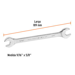 Llave española, 9/16 x 5/8' x 189 mm de largo, TRUPER EXPERT - Imagen 4