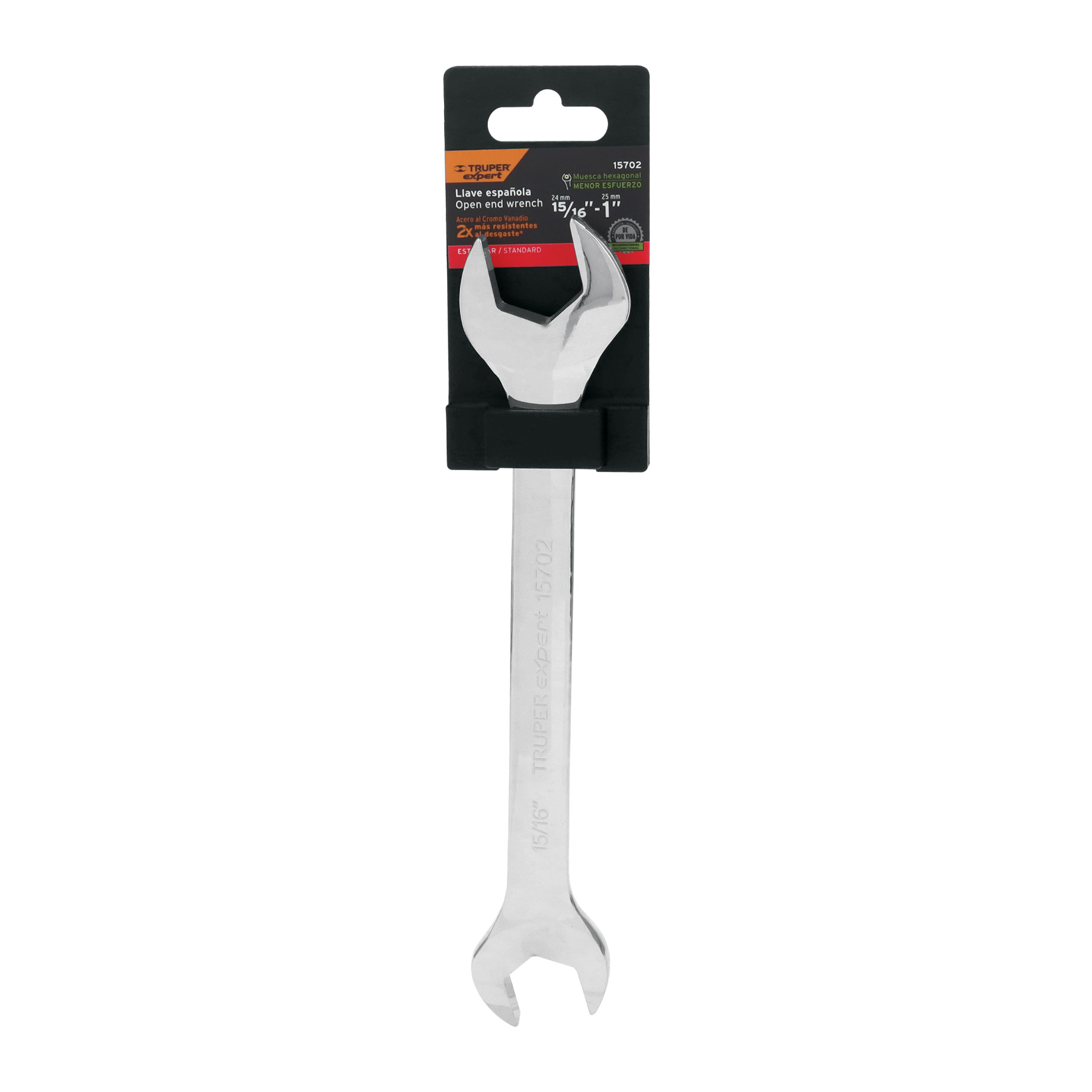 Llave española, 15/16 x 1' x 264 mm de largo, TRUPER EXPERT - Imagen 5