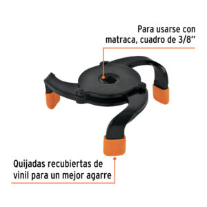Llave universal 2-1/2'a 3-7/8' para filtro de aceite, TRUPER - Imagen 4