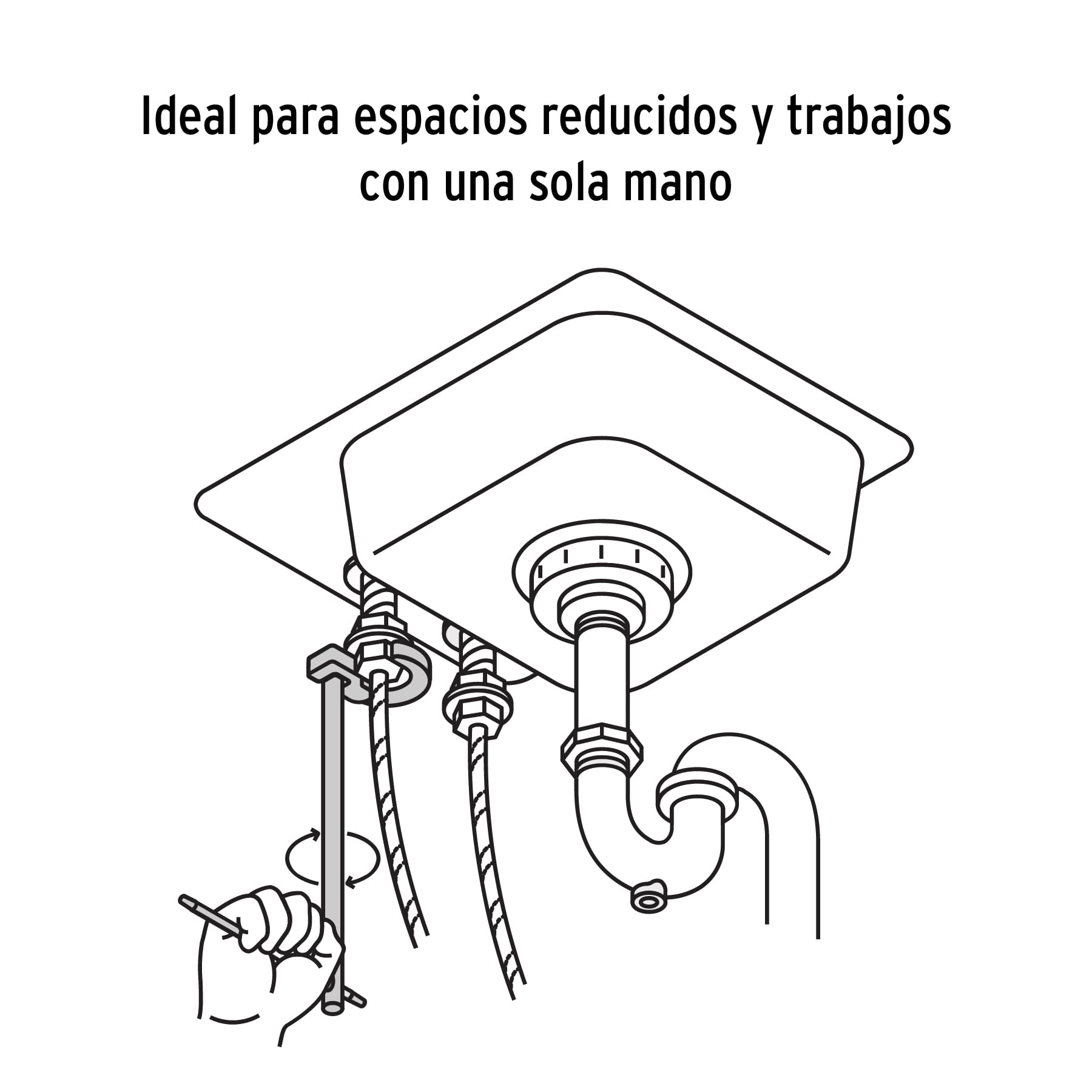 Llave 12' para plomero, TRUPER - Imagen 5