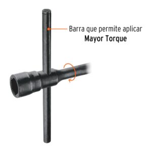 Llave de artillería 13/16 x 1-1/2' boca cuadrada y hexagonal - Imagen 3