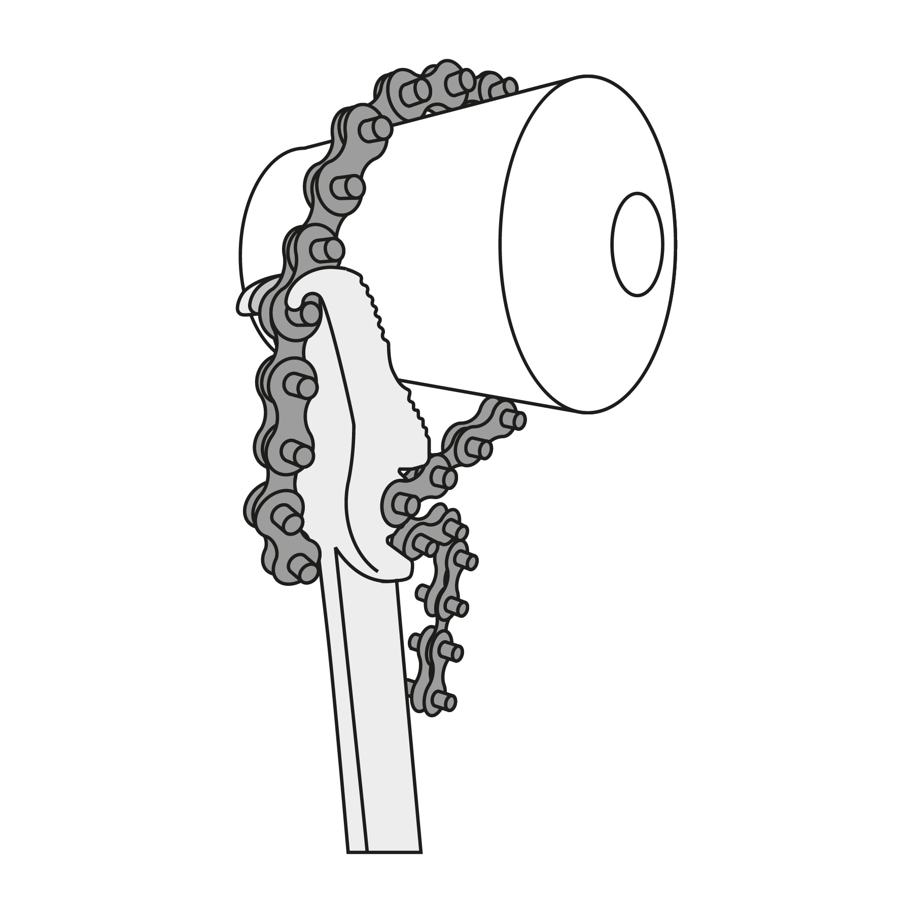 Llave universal con cadena con mango de 11', TRUPER - Imagen 3