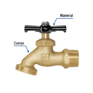 Llave p/manguera, de latón 100g, 1/2', granel, BASIC - Imagen 4