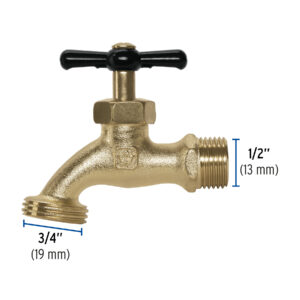 Llave p/manguera, de zamac, 110gr, 1/2', BASIC - Imagen 3