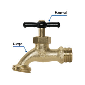 Llave p/manguera, de zamac, 110gr, 1/2', BASIC - Imagen 4