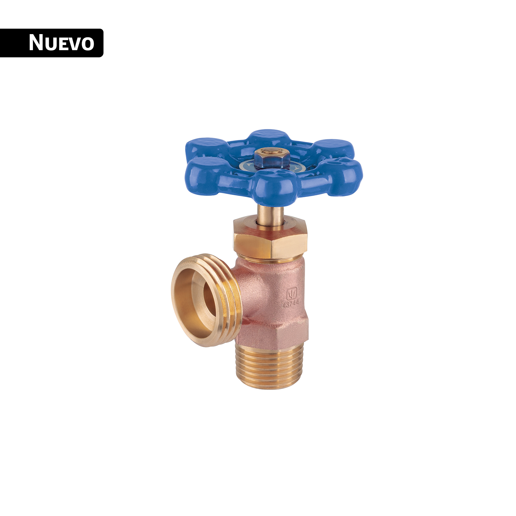 Llave para lavadora, maneral azul, FOSET - Imagen 2