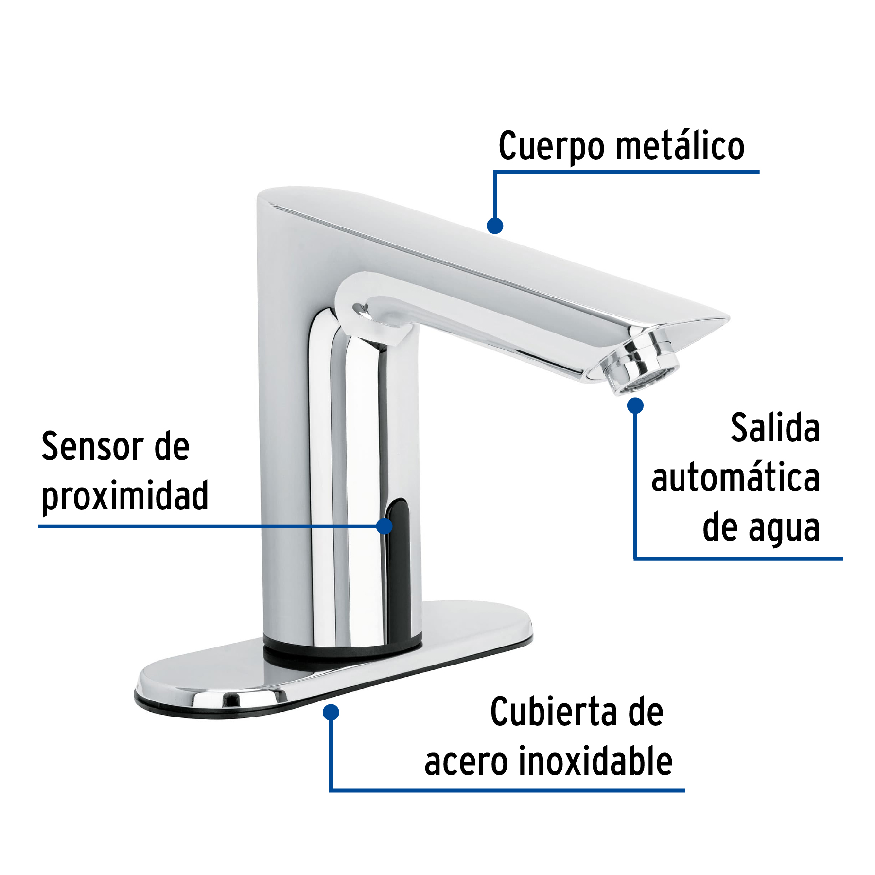 Llave con sensor para lavabo, FOSET - Imagen 5