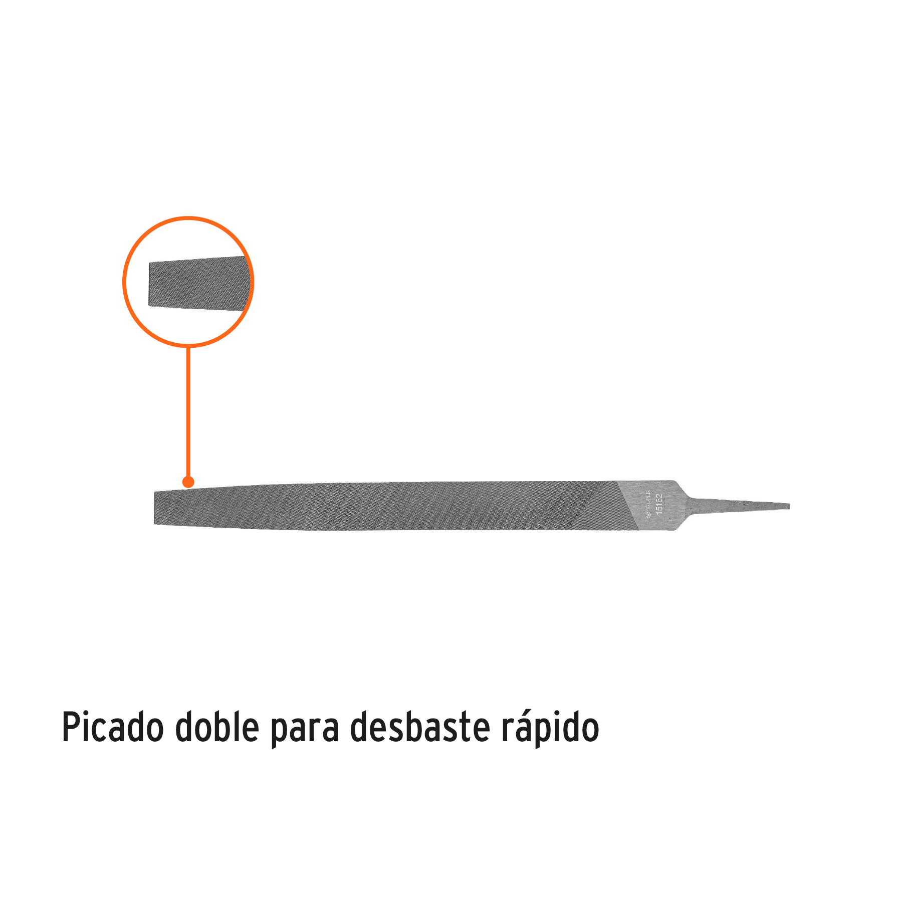 Lima plana muza 14', TRUPER - Imagen 3