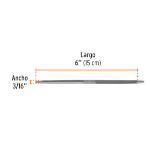 Lima triángulo doble 6', TRUPER - Imagen 4