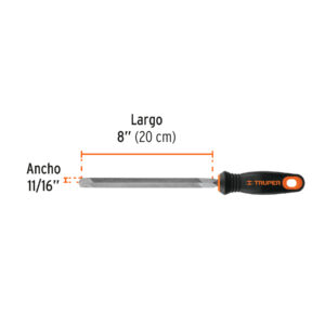 Lima triángulo pesado 8' 32 dpp, mango Comfort Grip, TRUPER - Imagen 4