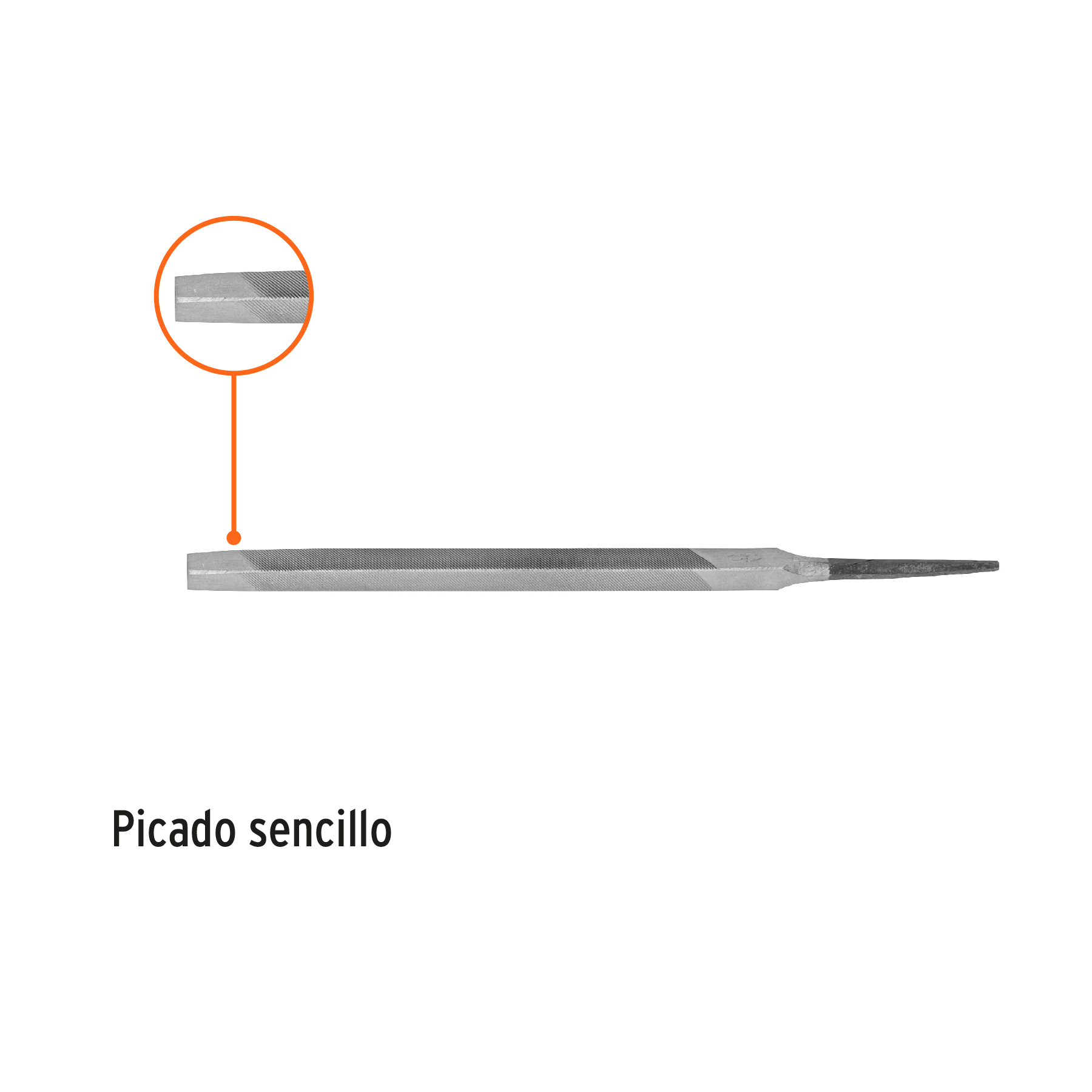 Lima triangular 6' para machete, 34 dpp, TRUPER - Imagen 3