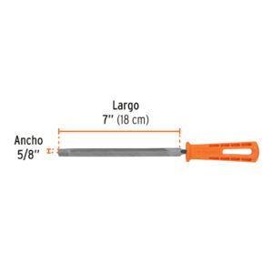Lima triangular 7' para machete, 36 dpp, con mango, TRUPER - Imagen 4