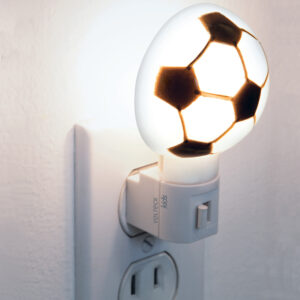 Luz de noche con lámpara E12, balón soccer, VOLTECK - Imagen 4