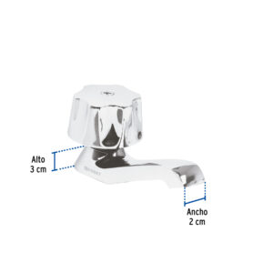 Llave individual para lavabo, maneral metálico, FOSET BASIC - Imagen 4