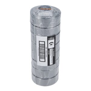 Cinta de aislar de 9 m x 19 mm, gris, TRUPER - Imagen 5