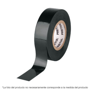 Alternative view of Cinta de aislar de 18 m x 19 mm, negra, PRETUL