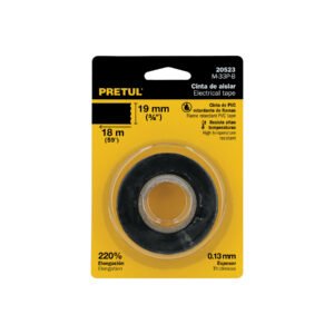 Cinta de aislar de 18 m x 19 mm, negra en blíster, PRETUL - Imagen 5