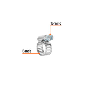 Bolsa con 4 abrazaderas sin fin # 4, 3/8 - 5/8', TRUPER - Imagen 4
