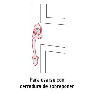 Chapetón metálico para puerta, acabado cromo mate - Imagen 5