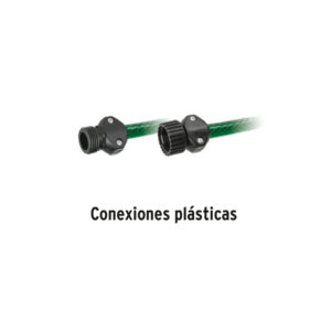 Manguera 1/2' reforzada 3 capas 15m conexiones plást, PRETUL - Imagen 5
