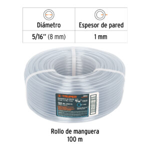 Metro de manguera 5/16' de nivel en rollo de 100 m, TRUPER - Imagen 3