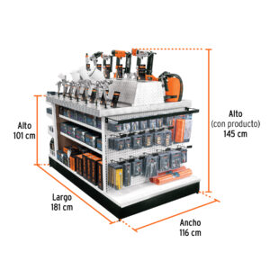Mueble exhibidor con herramienta neumática - Imagen 3