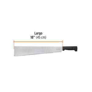 Machete punta recta 18', cacha inyectada, TRUPER - Imagen 4