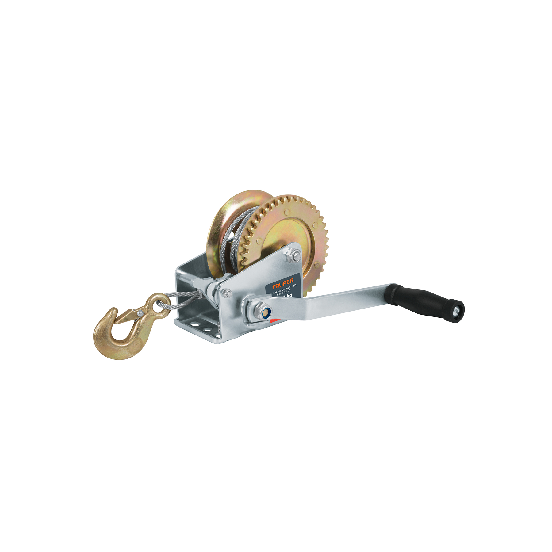 Malacate de manivela 650 kg con cable, TRUPER - Imagen 2