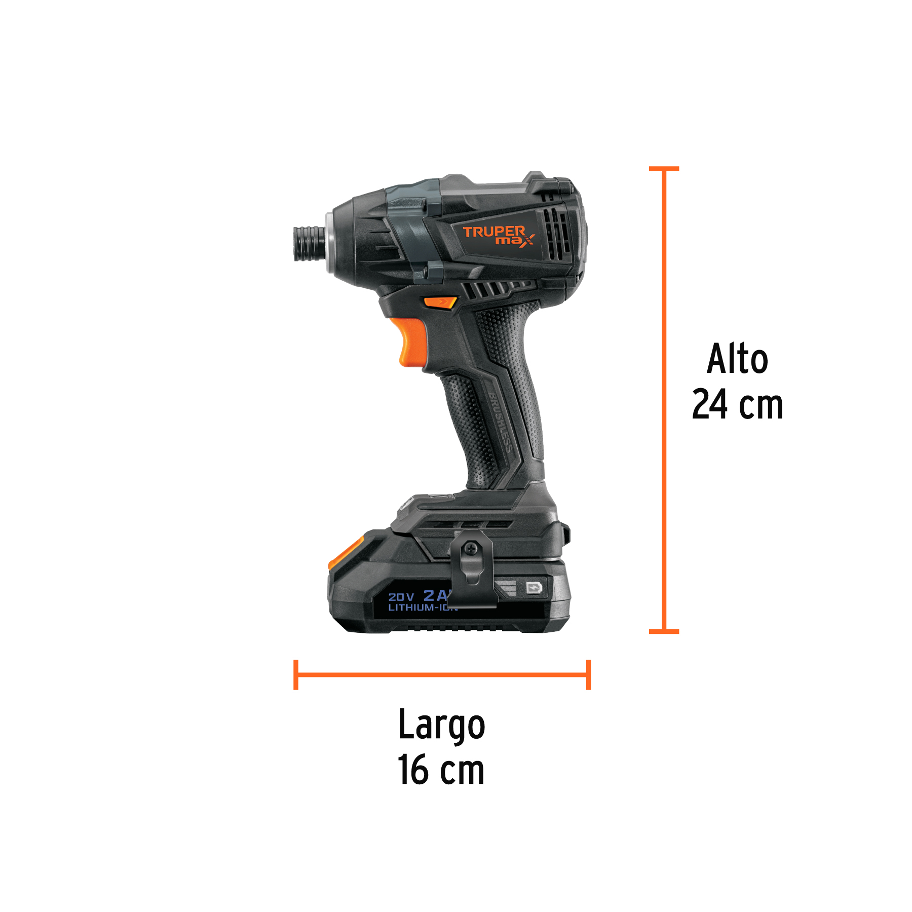 Destornillador de impacto, 20V, 2 baterías 2Ah, MAX - Imagen 5