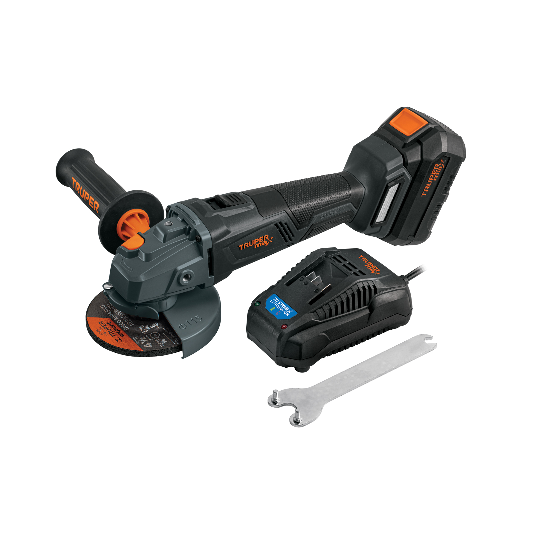 Esmeriladora 4-1/2', 20V, 1 batería 4Ah, MAX