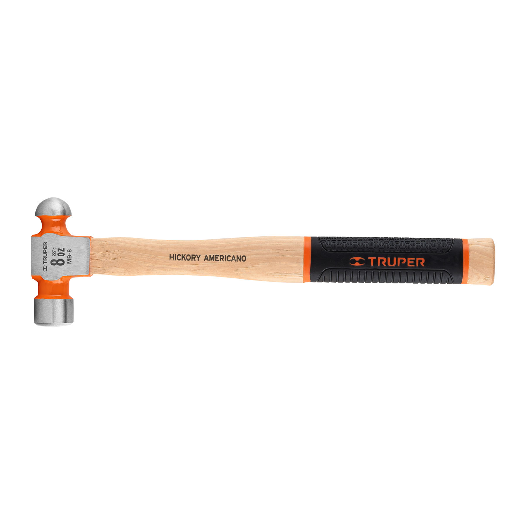 Martillo pulido de bola 8 oz mango hickory, TRUPER Grip - Imagen 2