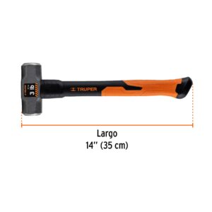 Marro octagonal 3 lb, mango de fibra de vidrio 14', TRUPER - Imagen 4