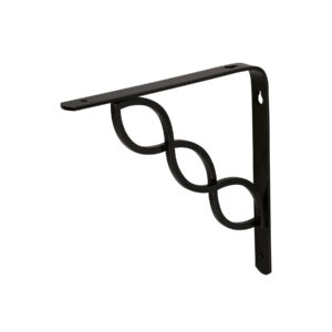 Ménsula reforzada negra 8 x 8', diseño trenza, FIERO
