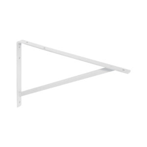 Ménsula reforzada de acero, blanca, 13 x 20', FIERO