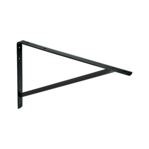 Ménsula reforzada de acero, negra, 13 x 20', FIERO