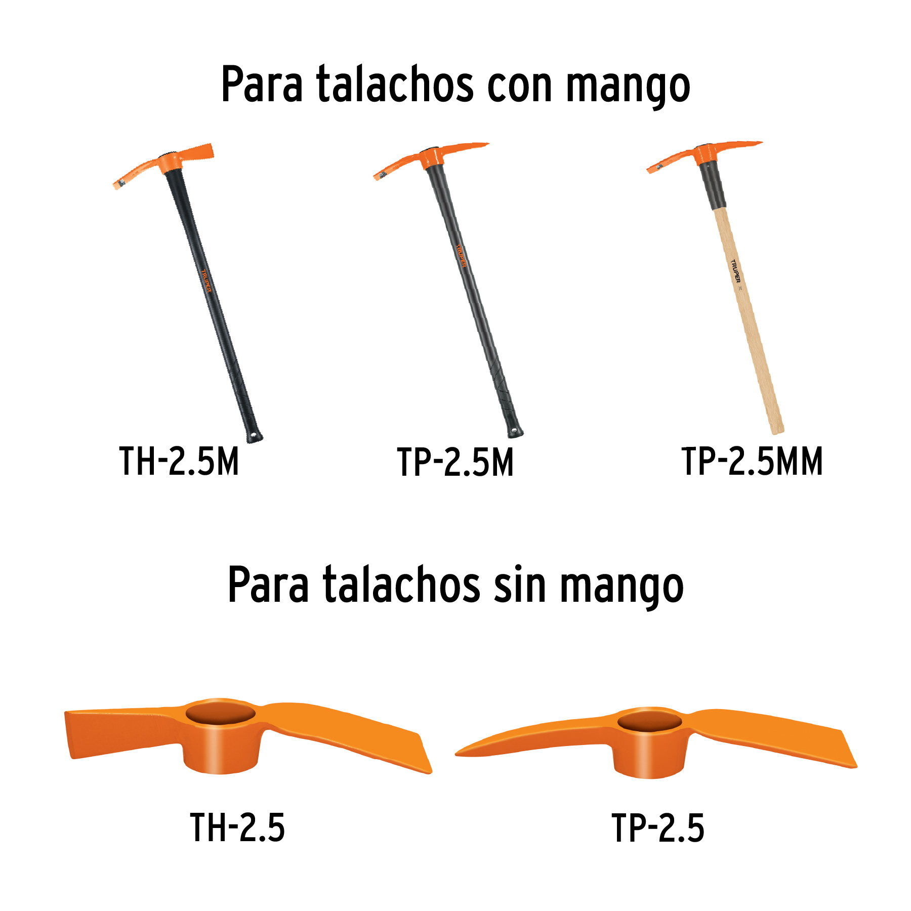 Mango para talachos TP-2.5M y TH-2.5M, de 36', TRUPER - Imagen 4
