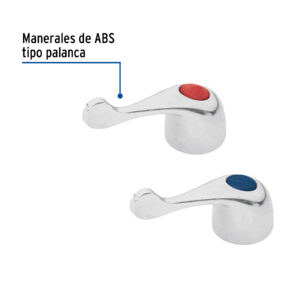 Juego de manerales de palanca p/lav-fregadero, cromo BASIC - Imagen 3