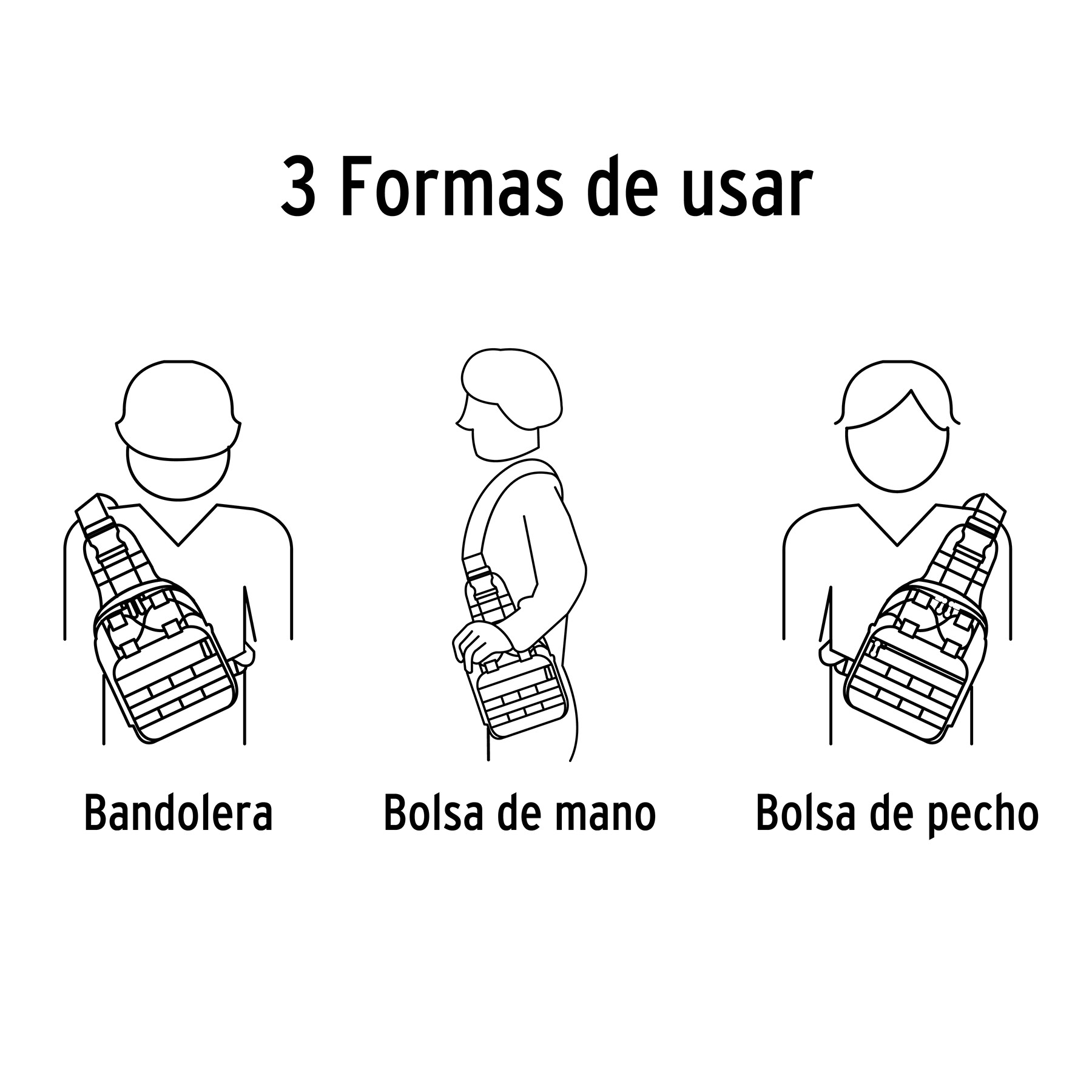 Mochila táctica multiusos negra, TRUPER - Imagen 6