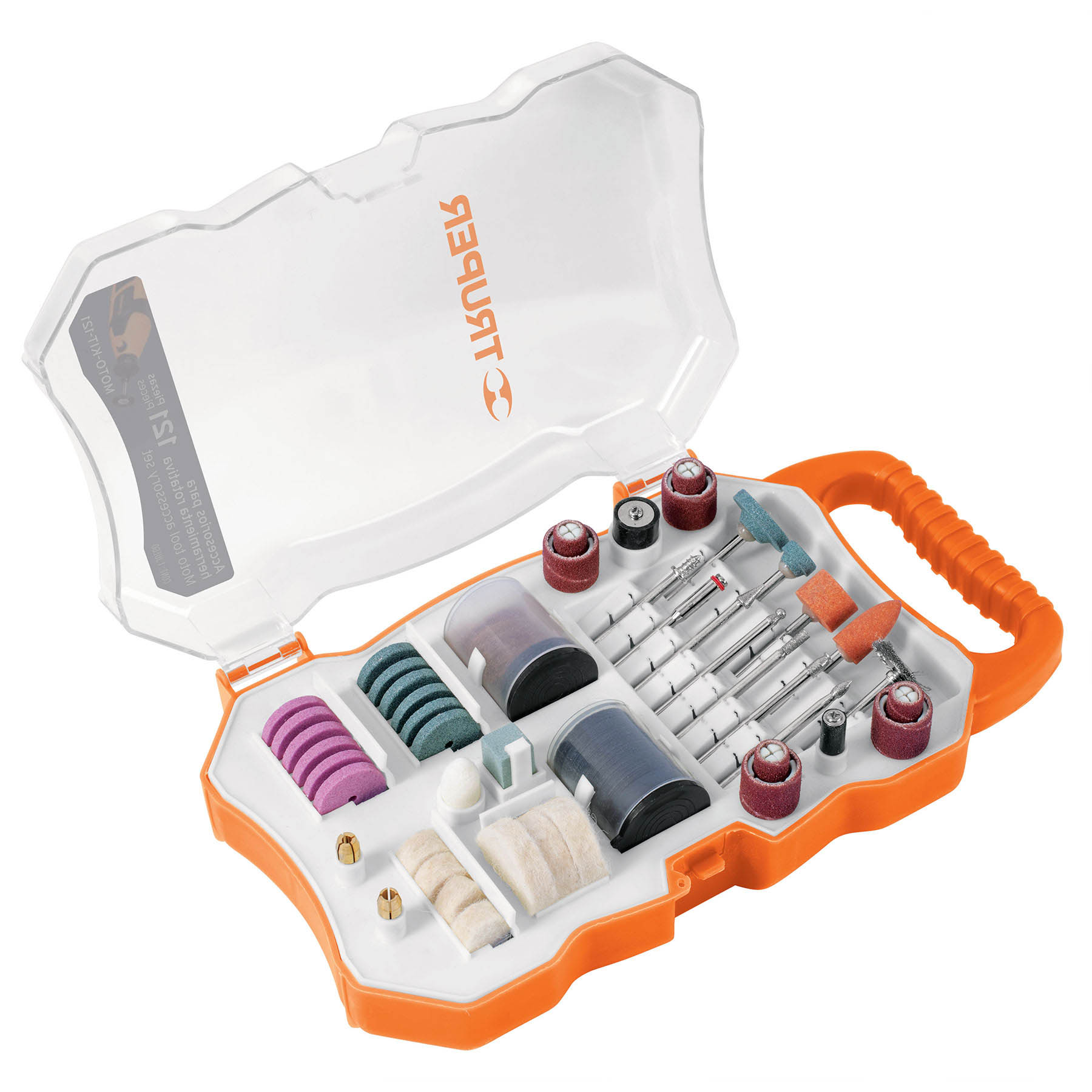 Kit accesorios para herramienta rotativa, 121 piezas, TRUPER - Imagen 2