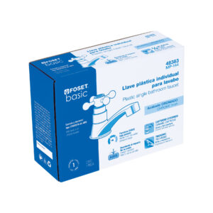 Llave individual lavabo, ABS, cruceta, BASIC - Imagen 5