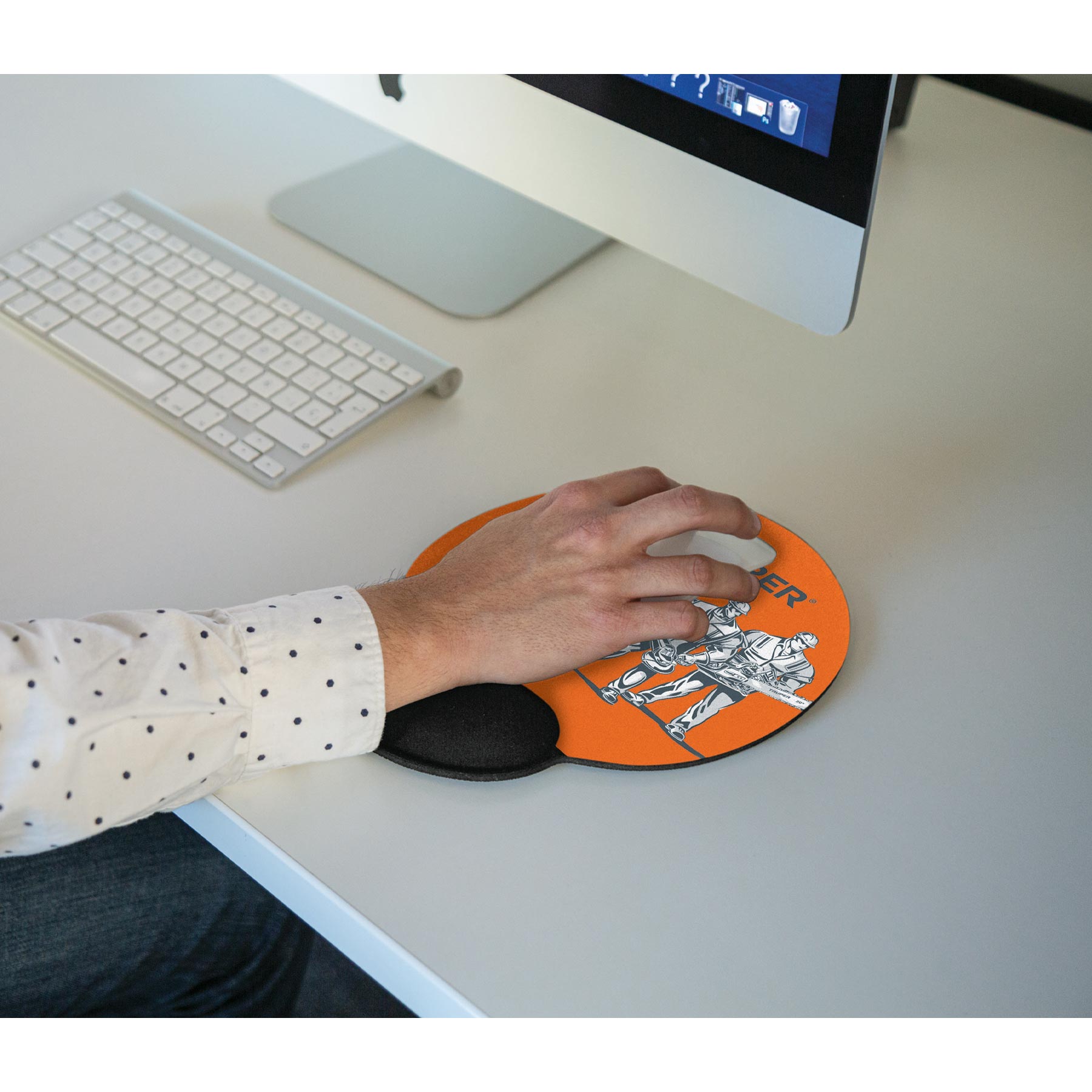 Mouse pad ergonómico de gel, TRUPER - Imagen 5