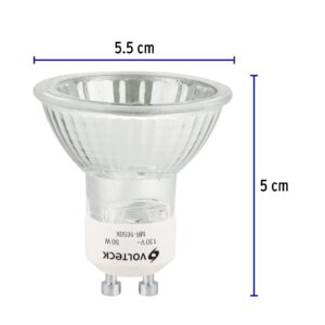 Lámpara de halógeno 50 W tipo MR 16 base GU10, VOLTECK - Imagen 4